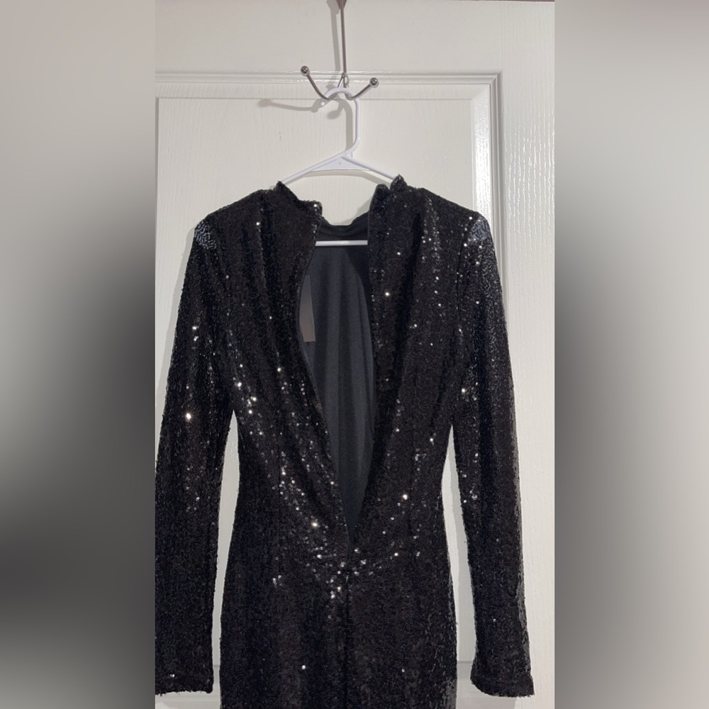Black fashion nova dress, bodysuit, jumpsuit
